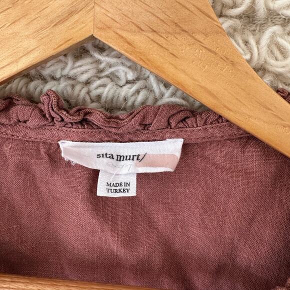 Sita Murt Ruffle Sleeve Button Top - Picture 3 of 6